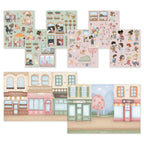 Little Dutch carte de activitati copii Set de autocolante reutilizabile 3 ani+ Rosa