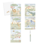 Little Dutch carte de colorat magica cu apa 3 ani+ Safari Friends Jim