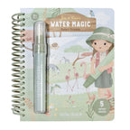 Little Dutch carte de colorat magica cu apa 3 ani+ Safari Friends Rosa