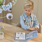 Little Dutch carte de pictat cu acuarele si stickere 3 ani+ Jim Vehicles