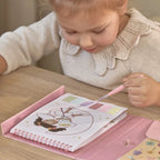 Little Dutch carte de pictat cu acuarele si stickere 3 ani+ Rosa Fairy Garden