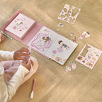Little Dutch carte magnetica cu figurine 3 ani+ Fairy Garden Rosa
