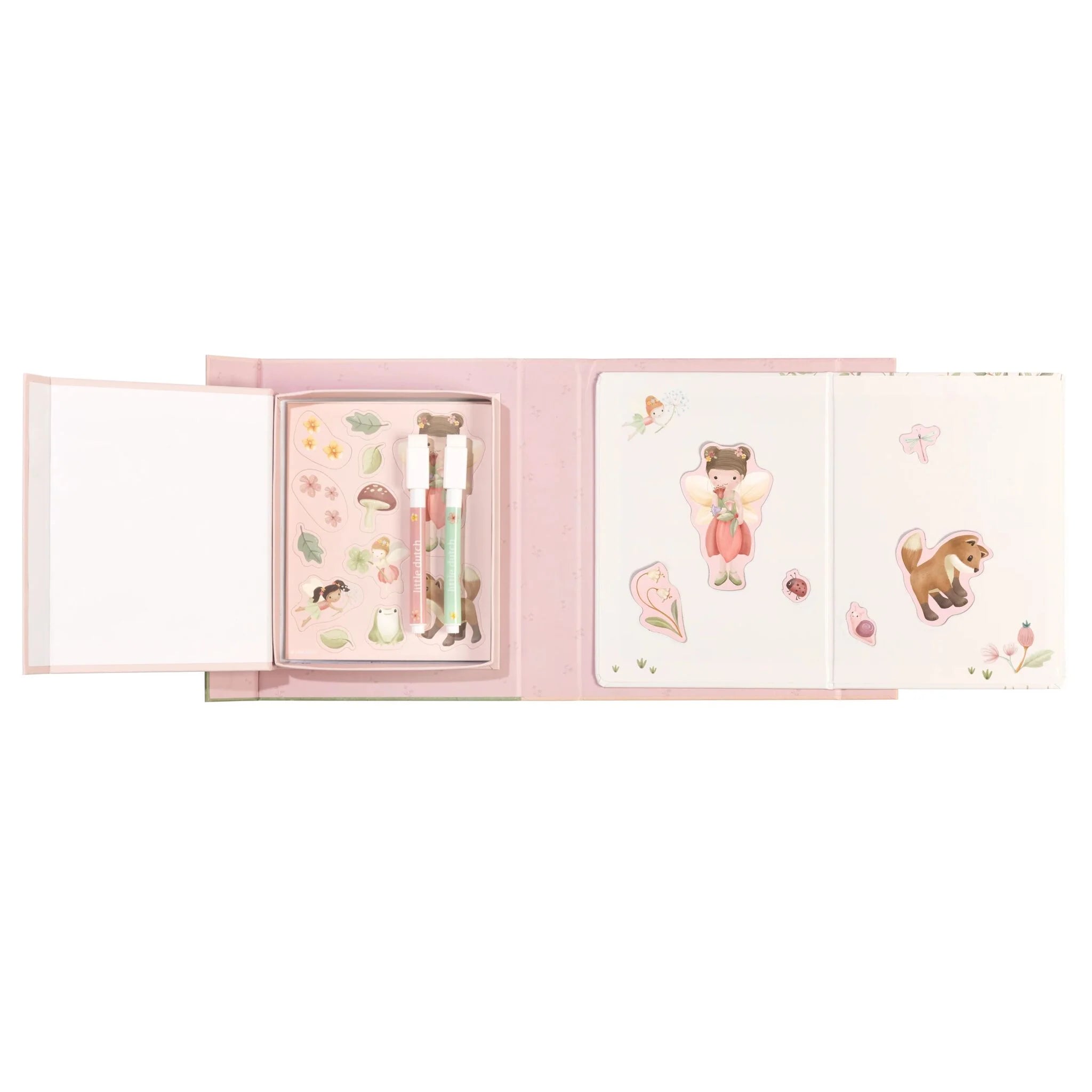 Little Dutch carte magnetica cu figurine 3 ani+ Fairy Garden Rosa Imagine secundară a produsului