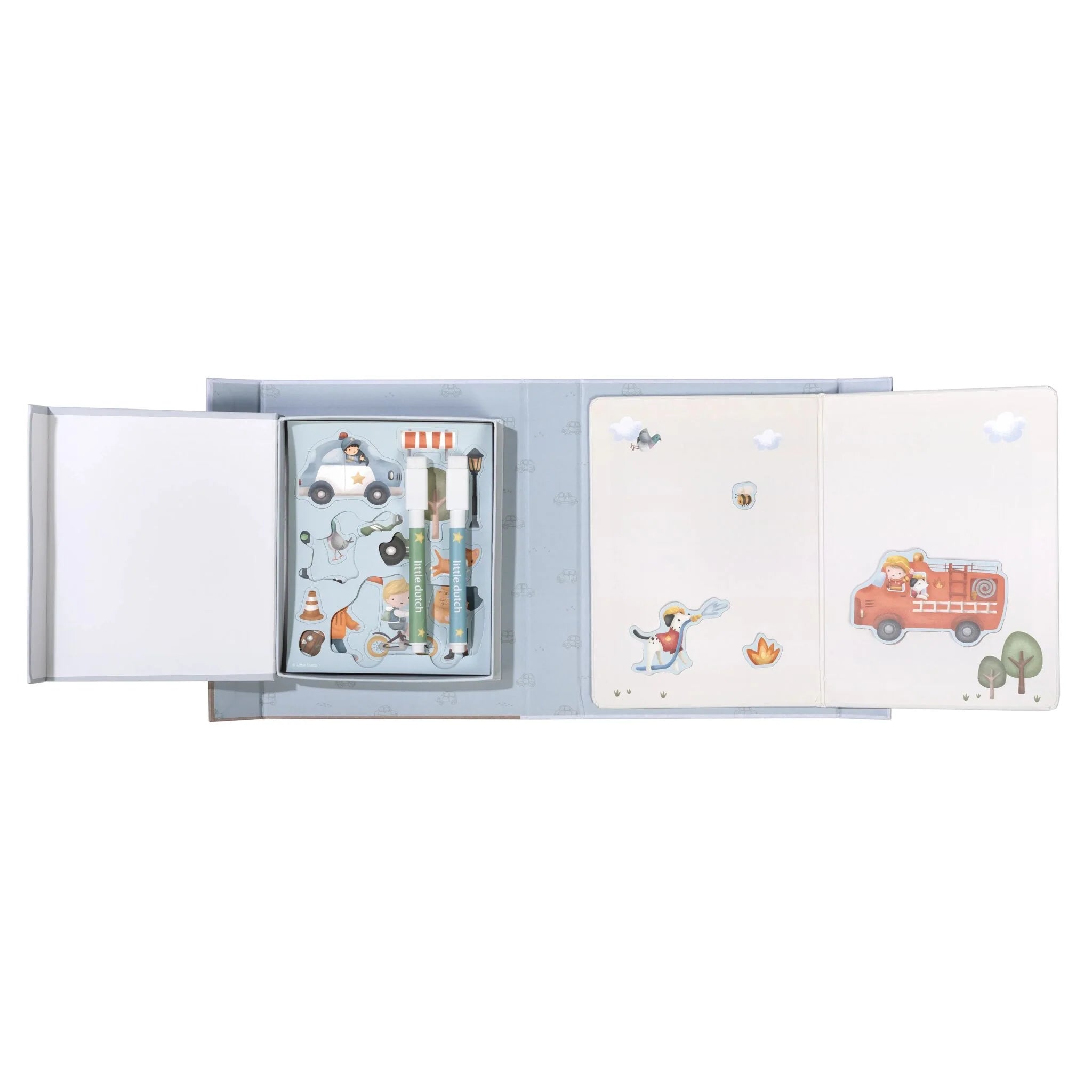 Little Dutch carte magnetica cu figurine 3 ani+ Jim Vehicles