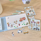 Little Dutch carte magnetica cu figurine 3 ani+ Jim Vehicles