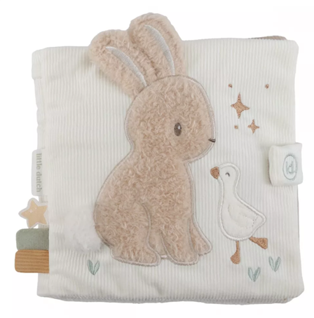 Little Dutch carte senzoriala moale pentru bebelusi 0m+ Newborn Naturals