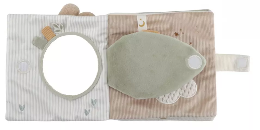 Little Dutch carte senzoriala moale pentru bebelusi 0m+ Newborn Naturals