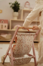 Little Dutch carucior din lemn pentru papusi 3 ani+ Soft Flower