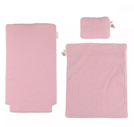 Little Dutch carucior retro din lemn pentru papusi 3 ani+ Soft Flower