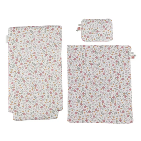 Little Dutch carucior retro din lemn pentru papusi 3 ani+ Soft Flower