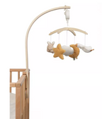 Little Dutch carusel muzical cu brat din lemn 0-6 luni Newborn Natural