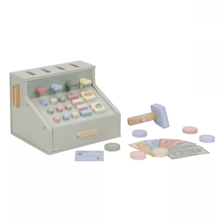 Little Dutch casa de marcat cu scaner si accesorii din lemn FSC 3 ani+ Imagine principală a produsului