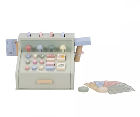 Little Dutch casa de marcat cu scaner si accesorii din lemn FSC 3 ani+
