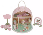 Little Dutch casuta de papusi portabila din lemn FSC cu zana si mobilier 3 ani+ Fairy Garden 