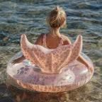 Little Dutch colac in forma de coda de sirena 90 cm 3 ani+ Dreamy Mermaid Pink