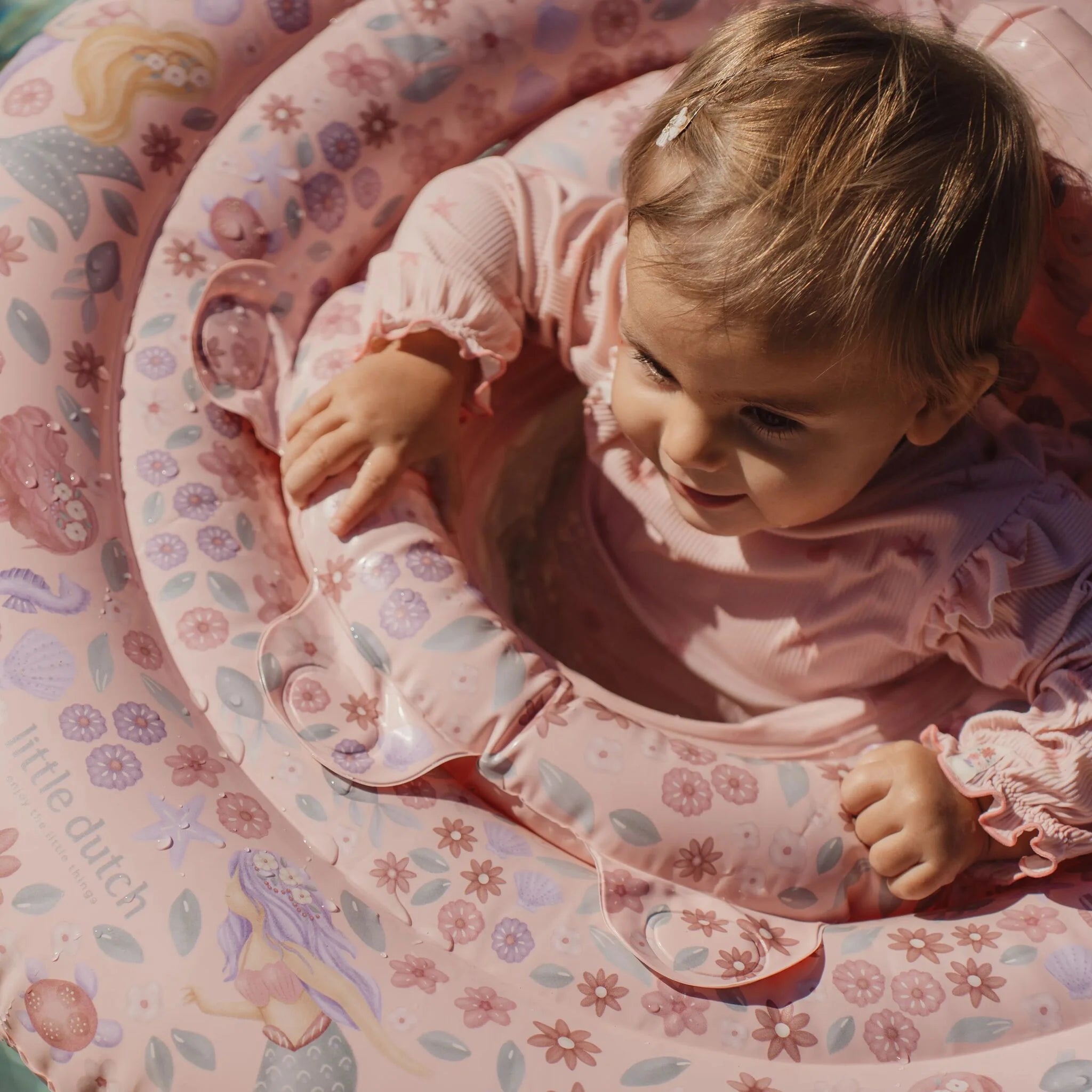 Little Dutch colac pentru bebelusi 6-12 luni Dreamy Mermaid Pink