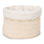 Little Dutch cos de depozitare mediu din bumbac organic 30x25 Pure Soft Beige Stripe