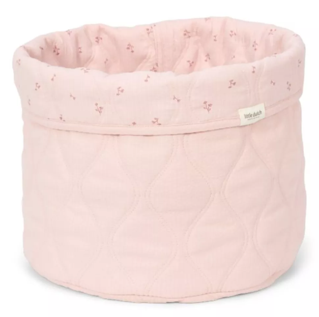 Little Dutch cos de depozitare mediu din bumbac organic 30x25 Pure Blossom Imagine principală a produsului