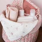Little Dutch cos de depozitare mic rotund matlasat 0m+ Fairy Garden Fairy Floral
