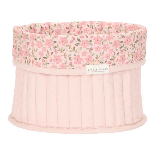 Little Dutch cos de depozitare mic rotund matlasat 0m+ Fairy Garden Fairy Floral