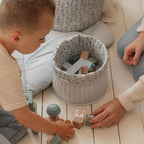 Little Dutch cos de depozitare mic rotund matlasat 0m+ Forest Friends Forest Adventure
