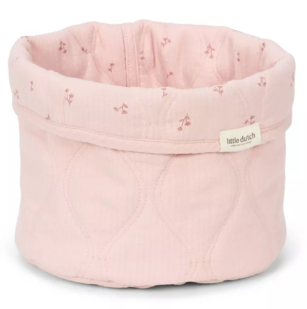 Little Dutch cos de depozitare rotund matlasat pentru comoda de infasat Pure Blossom Imagine principală a produsului