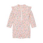 Little Dutch costum de baie intreg cu maneca lunga UV40+ Dreamy Flowerfield
