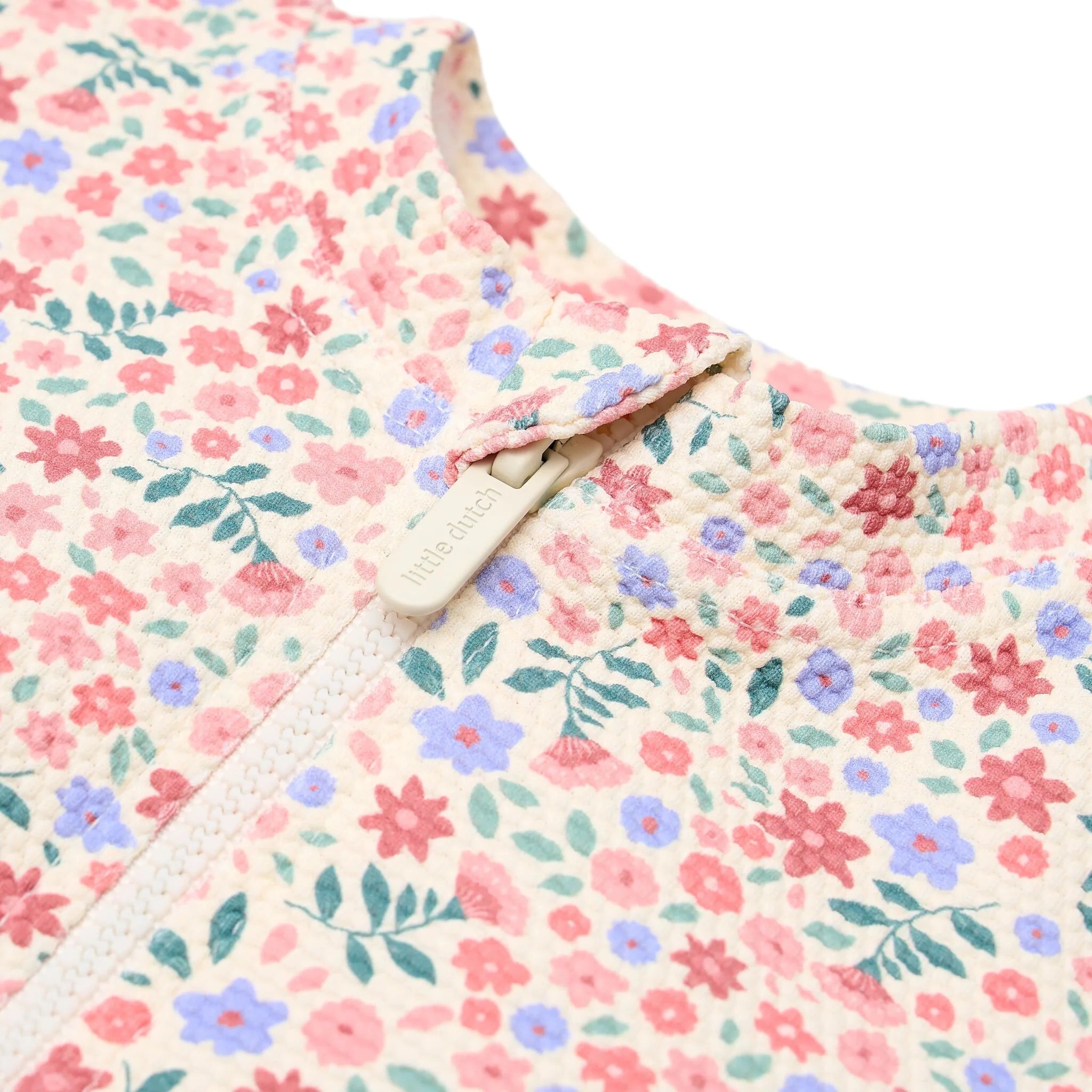 Little Dutch costum de baie intreg cu maneca lunga UV40+ Dreamy Flowerfield