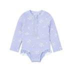 Little Dutch costum de baie intreg cu maneca lunga UV40+ Dreamy Lavender