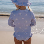 Little Dutch costum de baie intreg cu maneca lunga UV40+ Dreamy Lavender