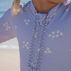 Little Dutch costum de baie intreg cu maneca lunga UV40+ Dreamy Lavender