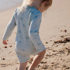 Little Dutch costum de baie intreg cu maneca lunga UV40+ Ocean Adventure