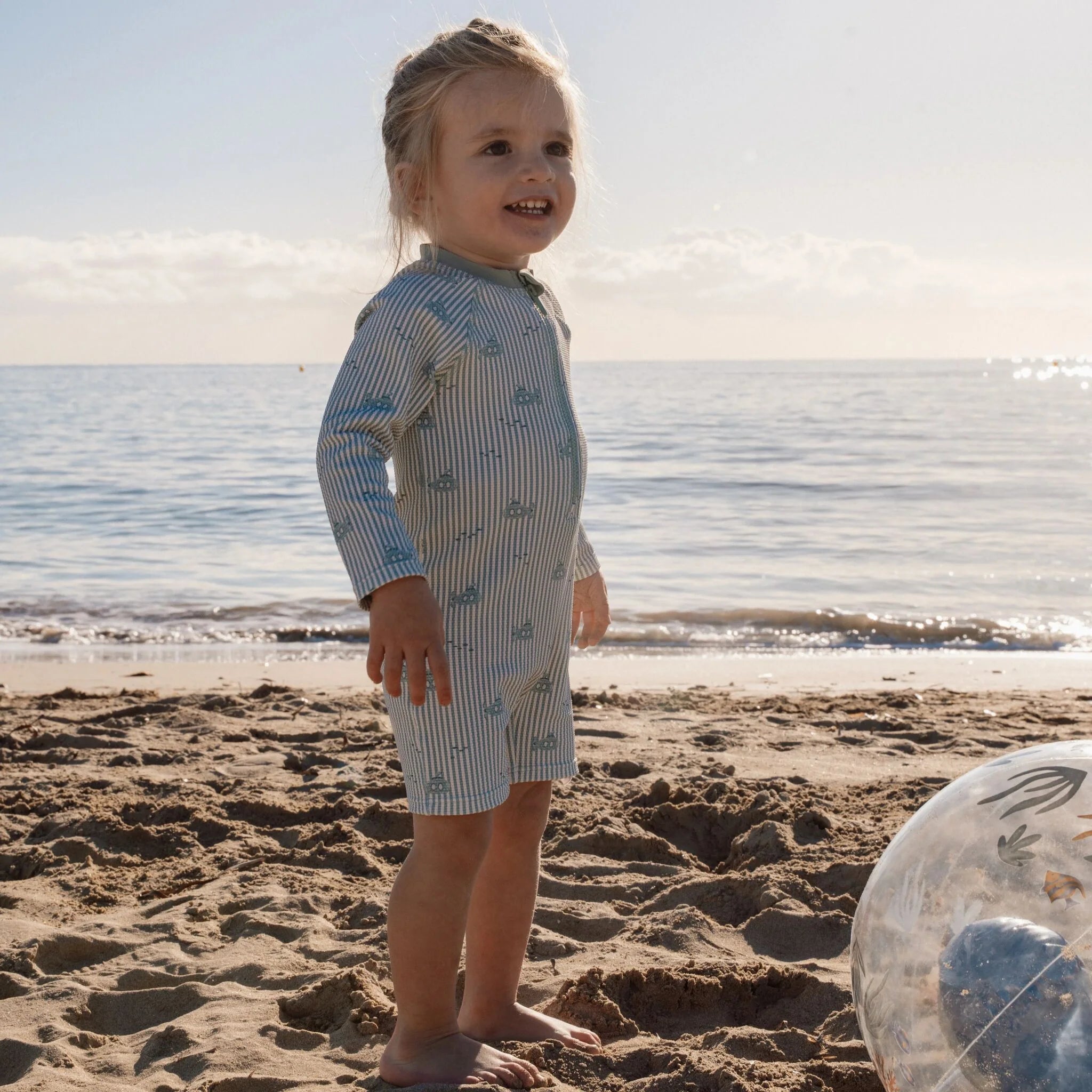Little Dutch costum de baie intreg cu maneca lunga UV40+ Ocean Adventure