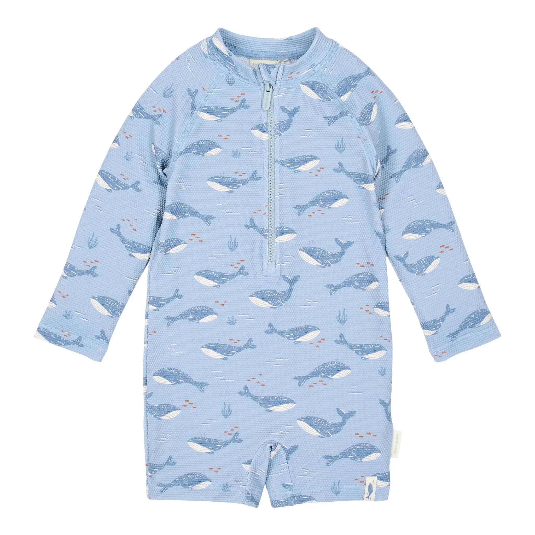 Little Dutch costum de baie intreg cu maneca lunga UV40+ Ocean Splash