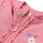Little Dutch costum de baie intreg cu maneca scurta UV40+ Dreamy Pink Sparkle