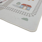 Little Dutch covor de joaca cu tematica auto 100x140 cm 12m+