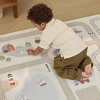 Little Dutch covor de joaca cu tematica auto 100x140 cm 12m+