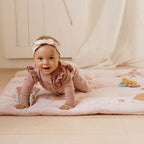 Little Dutch covor de joaca cu activitati senzoriale 80x100 cm 0m+ Fairy Garden pink