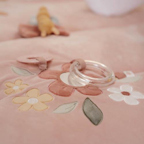 Little Dutch covor de joaca cu activitati senzoriale 80x100 cm 0m+ Fairy Garden pink