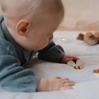 Little Dutch covor de joaca cu activitati senzoriale 80x100 cm 0m+ Forest Friends Blue