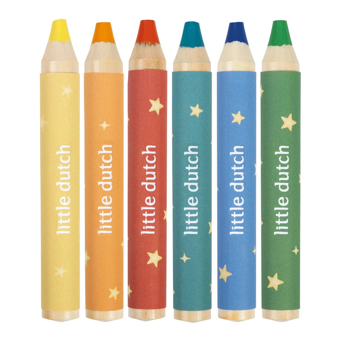 Little Dutch creioane colorate set de 6 bucati 2 ani+ Multicolored Jim
