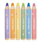 Little Dutch creioane colorate set de 6 bucati 2 ani+ Multicolored Rosa