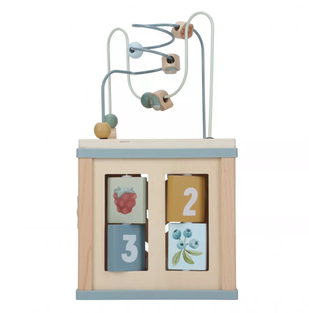 Little Dutch jucarie din lemn FSC cub cu activitati 18m+ Forest Friends Imagine principală a produsului