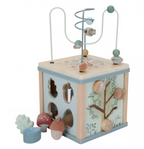 Little Dutch jucarie din lemn FSC cub cu activitati 18m+ Forest Friends