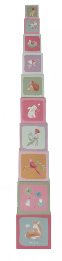 Little Dutch cutii pentru stivuire din carton FSC 18m+ Fairy Garden