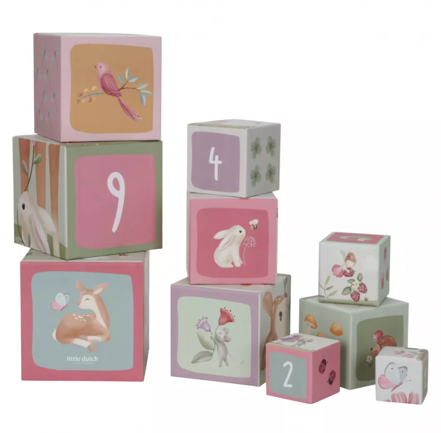 Little Dutch cutii pentru stivuire din carton FSC 18m+ Fairy Garden