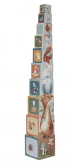 Little Dutch cutii pentru stivuire din carton FSC 18m+ Forest Friends