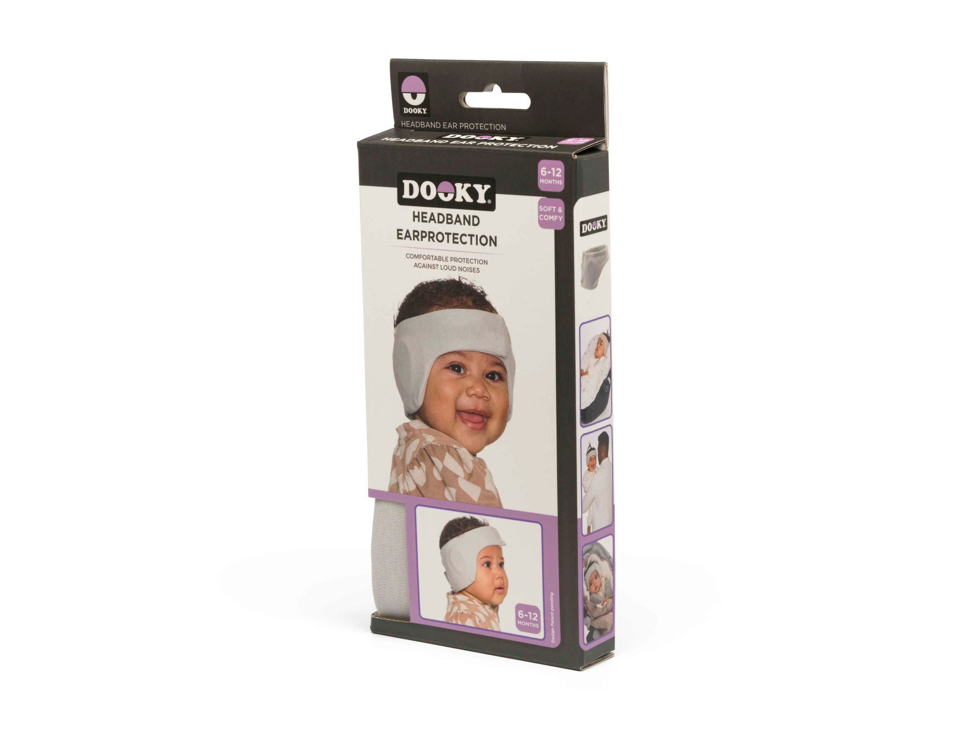 Little Dutch Dooky banderola cu protectie auditiva 6-12 luni Gri Imagine principală a produsului