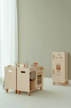 Little Dutch frigider de jucarie din lemn FSC 3 ani+ Essentials Editie limitata