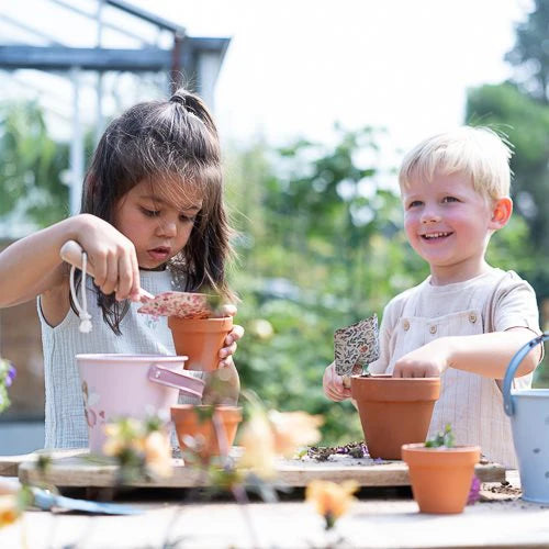 Little Dutch galeata pentru gradinarit 3 ani+ Fairy Garden Pink